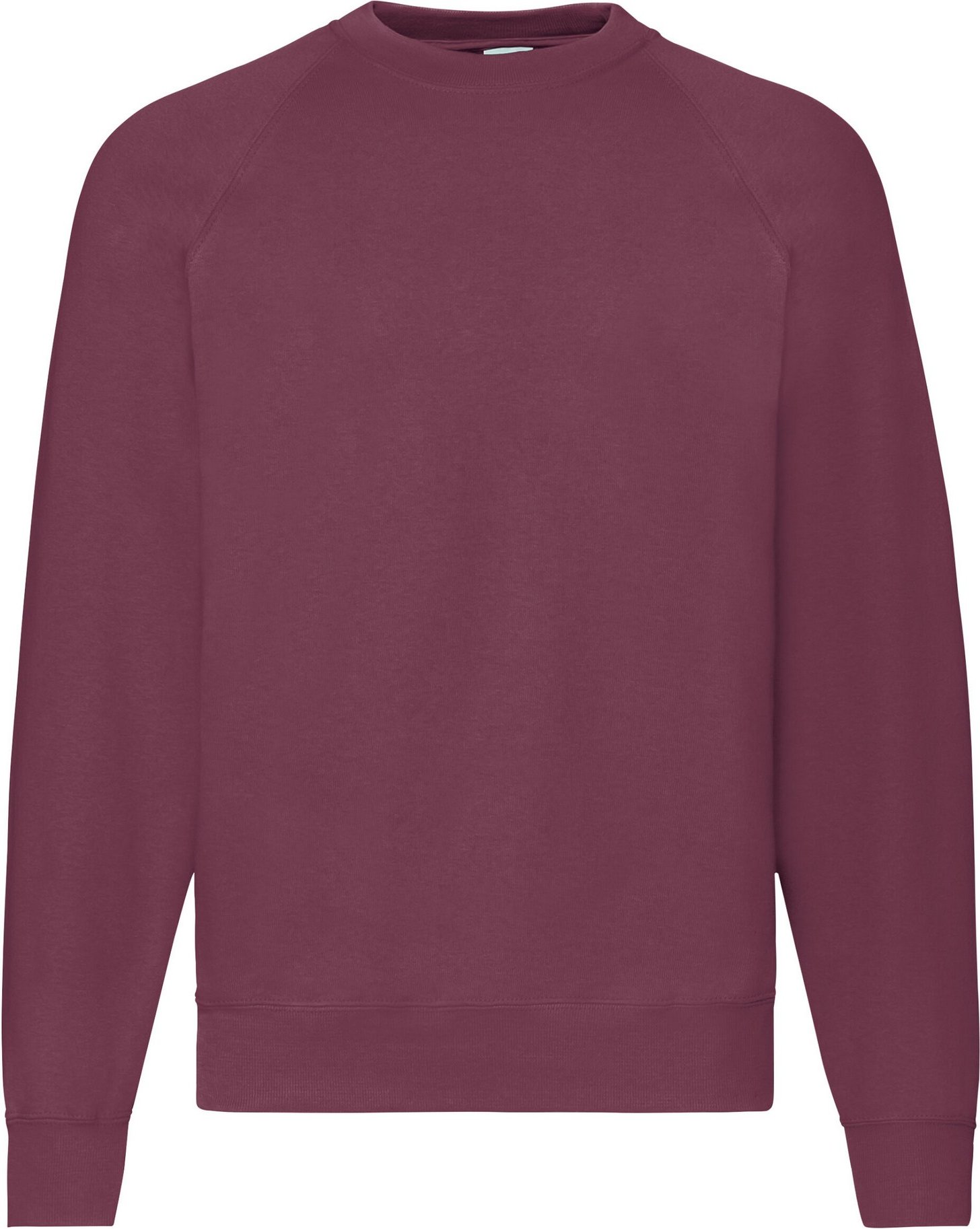 Thumbnail - Fruit of the Loom - "Classic" Sweatshirt für Herren Raglanärmel (Burgunderrot)