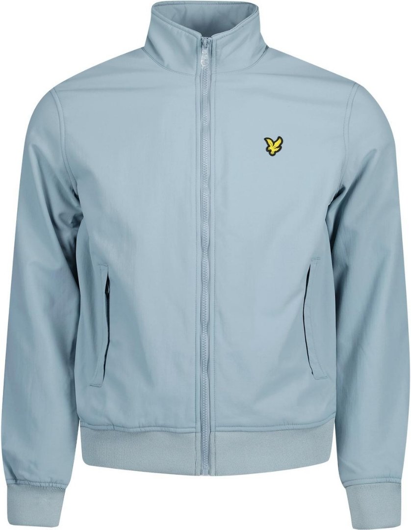 Thumbnail - Lyle & Scott Fleece-gefütterte blaue Away-Jacke mit Trichterkragen