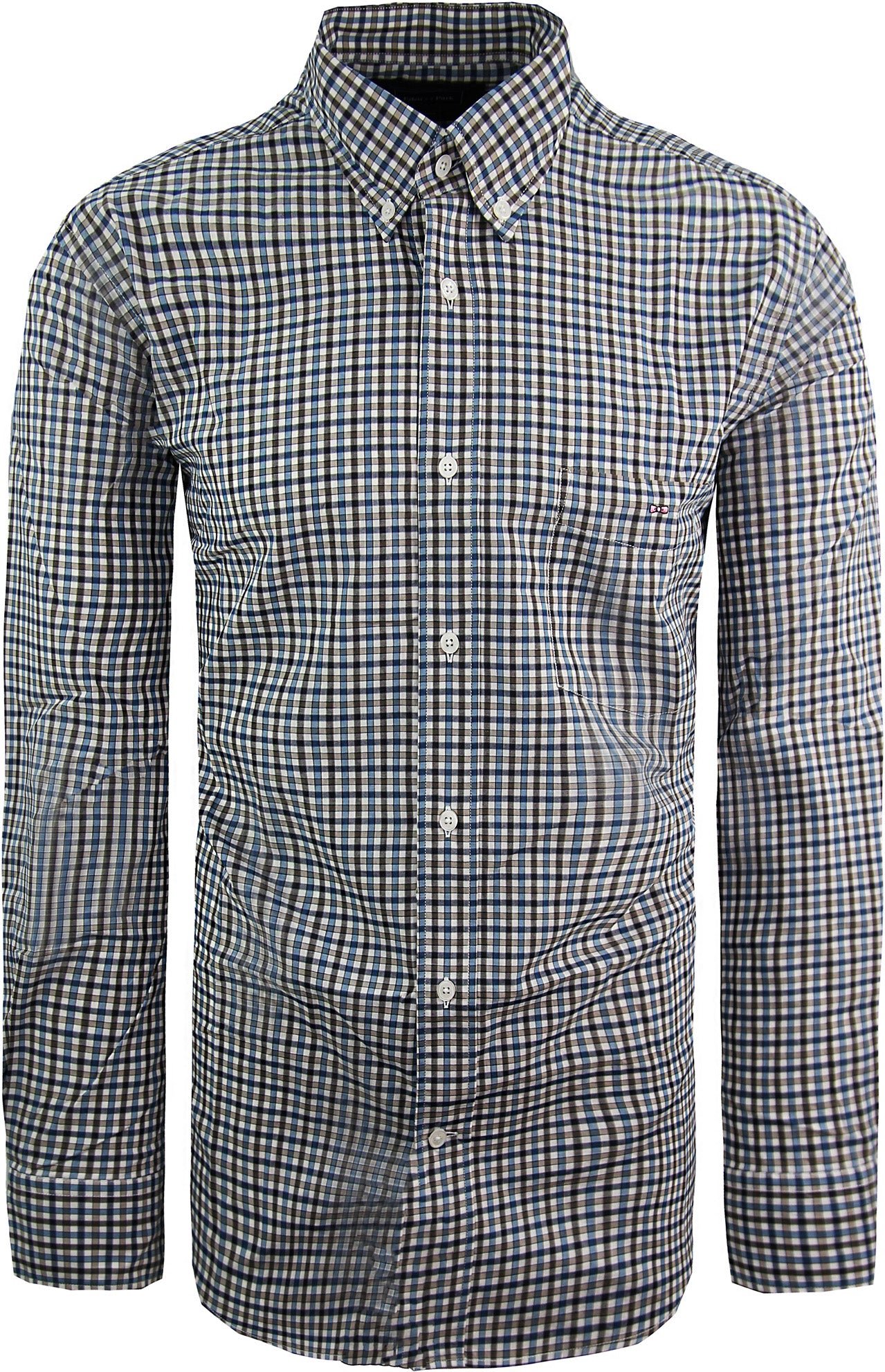 Eden Park Regular Herren-Twillhemd in Blau