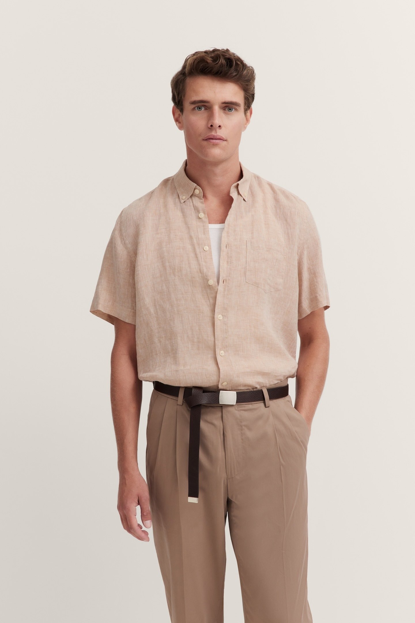 Bugatti Herren Hemd aus Leinen