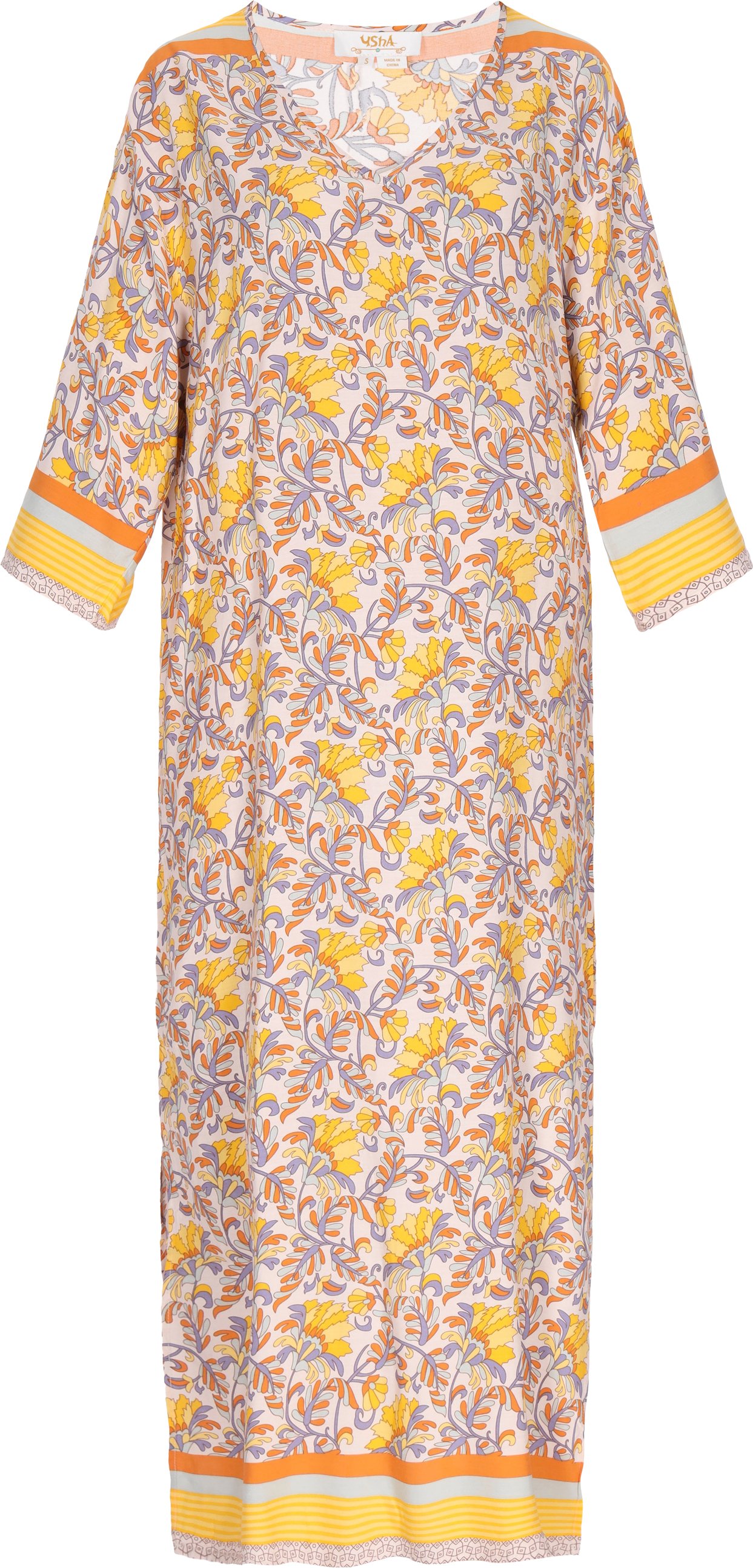 usha Kleid Frauen gelb mehrfarbig