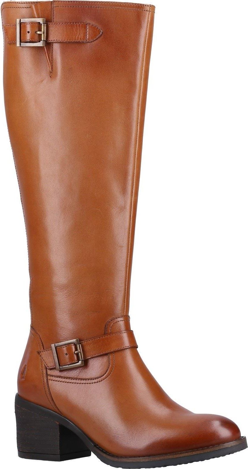 Hush Puppies Heidi Leder Damen Tan Leder Stiefel