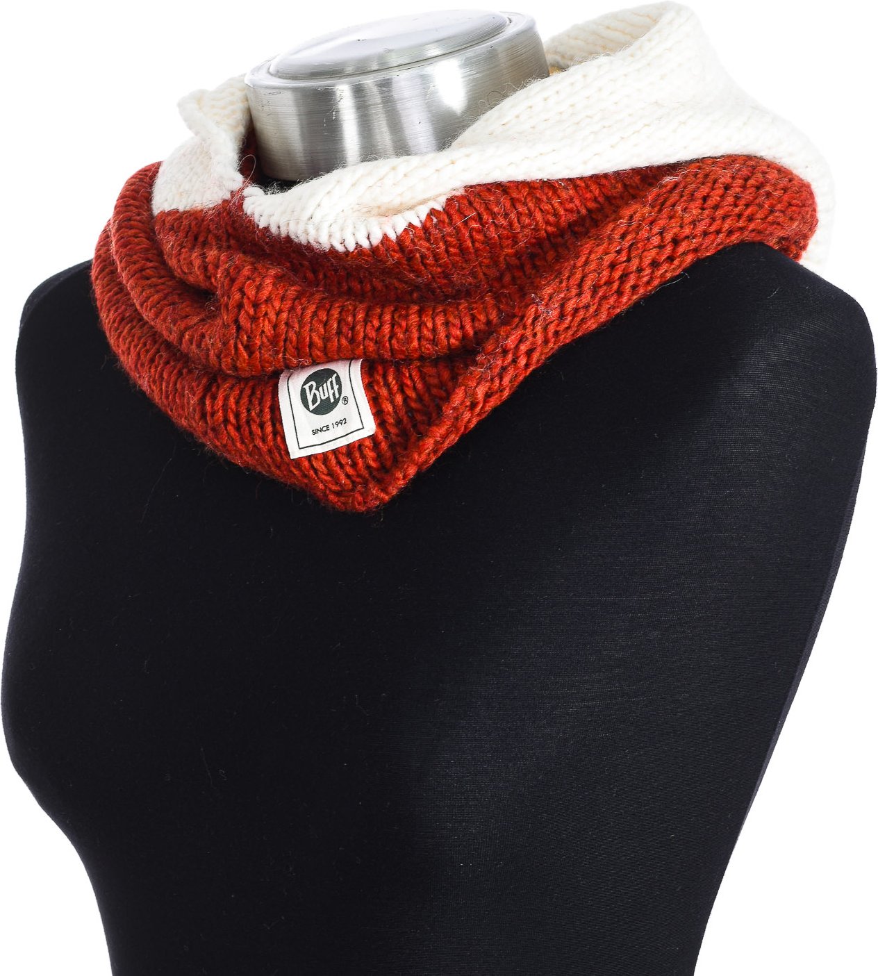 Kapuze mit gestricktem Kragen 94300 Frau