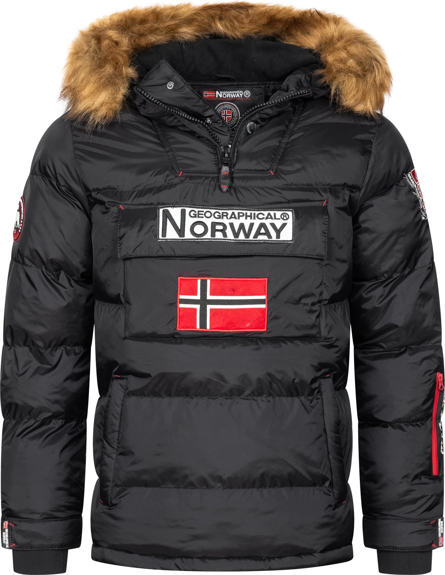 Geographical Norway Windbreaker Schwarz