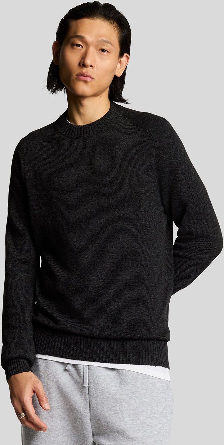 Lyle & Scott Strickpullover mit Rundhalsausschnitt - Schwarz