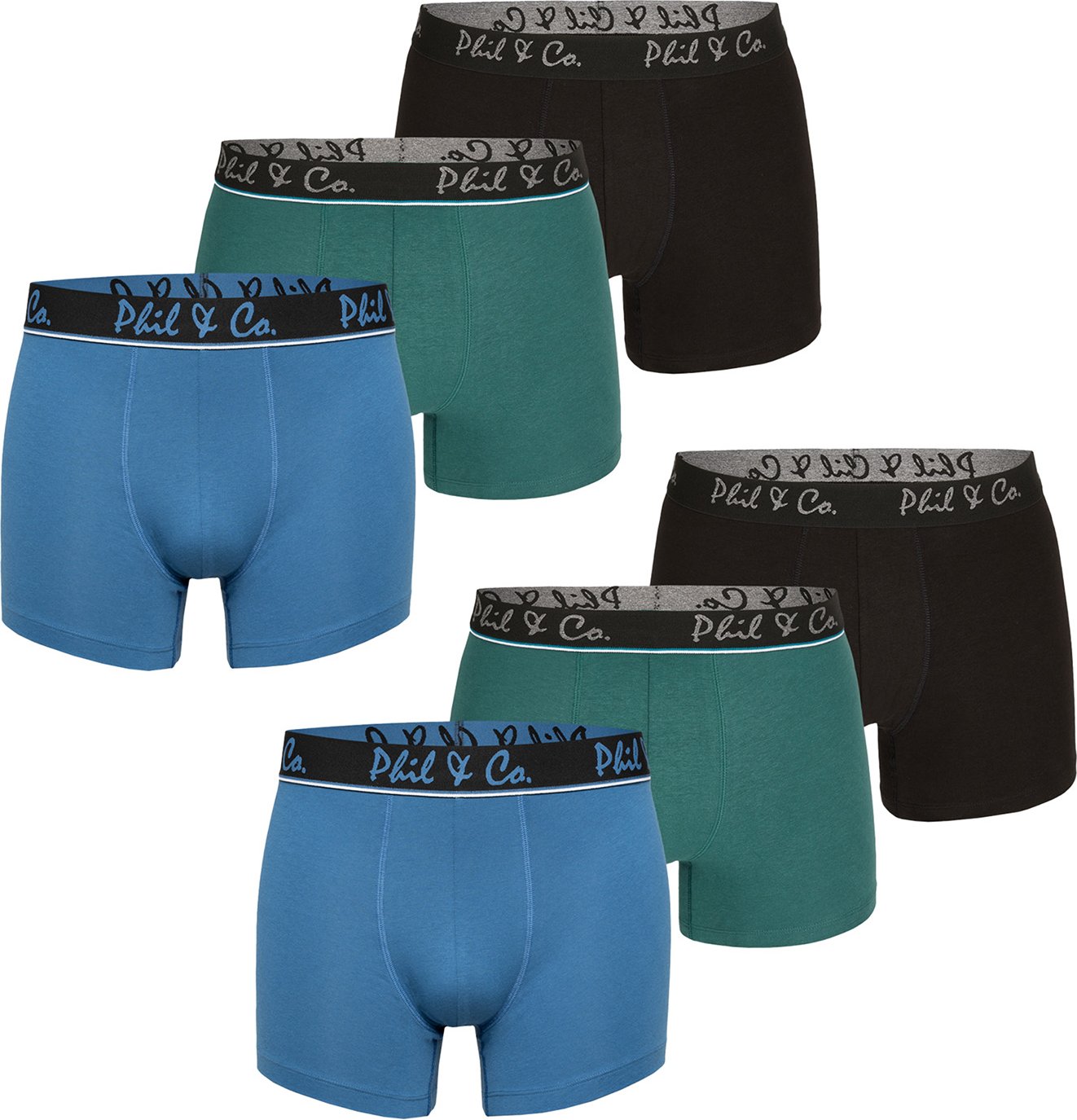 Thumbnail - Retro Boxer Jersey Core 6-Pack