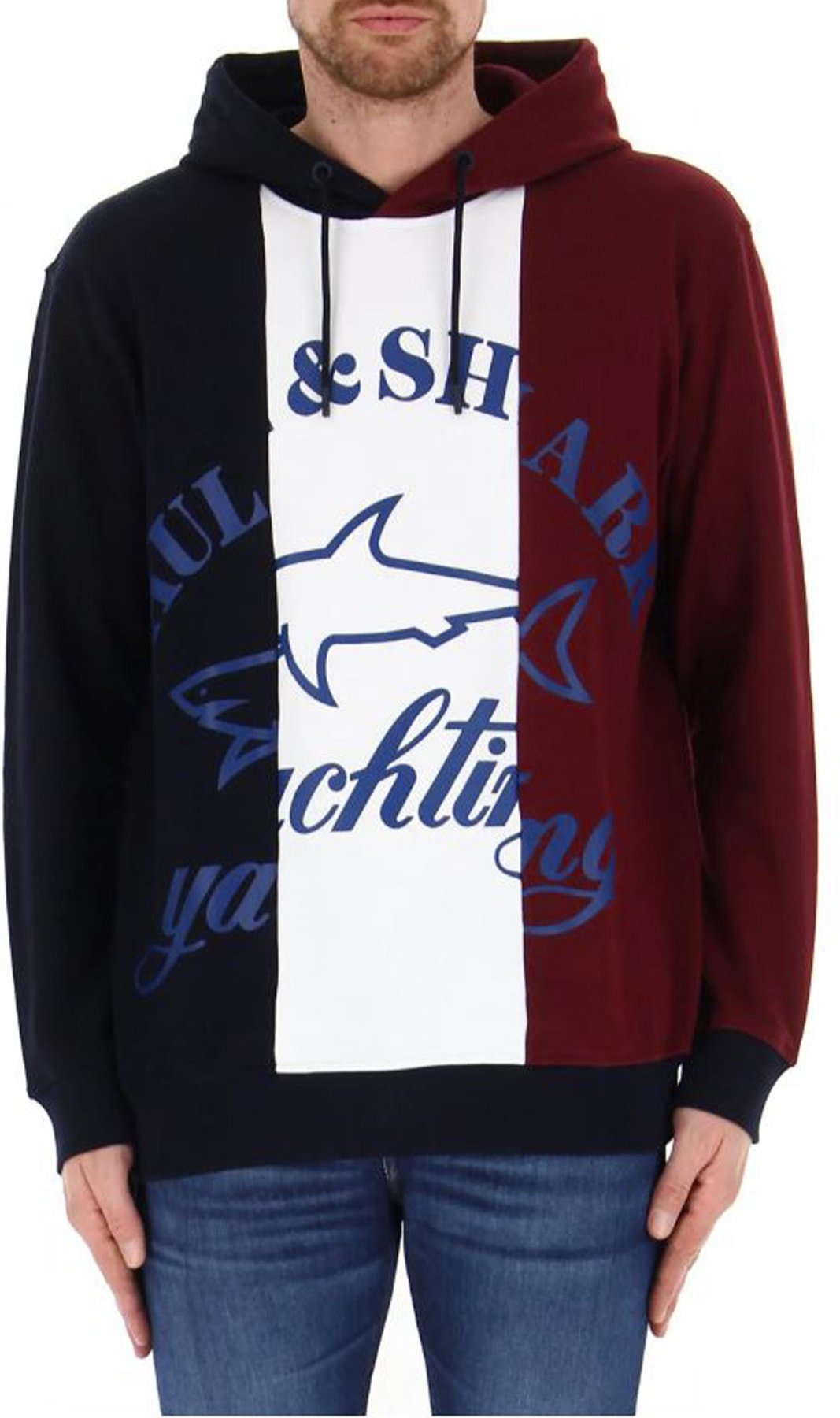 Yachting Tricolor Panel Kapuzenpullover