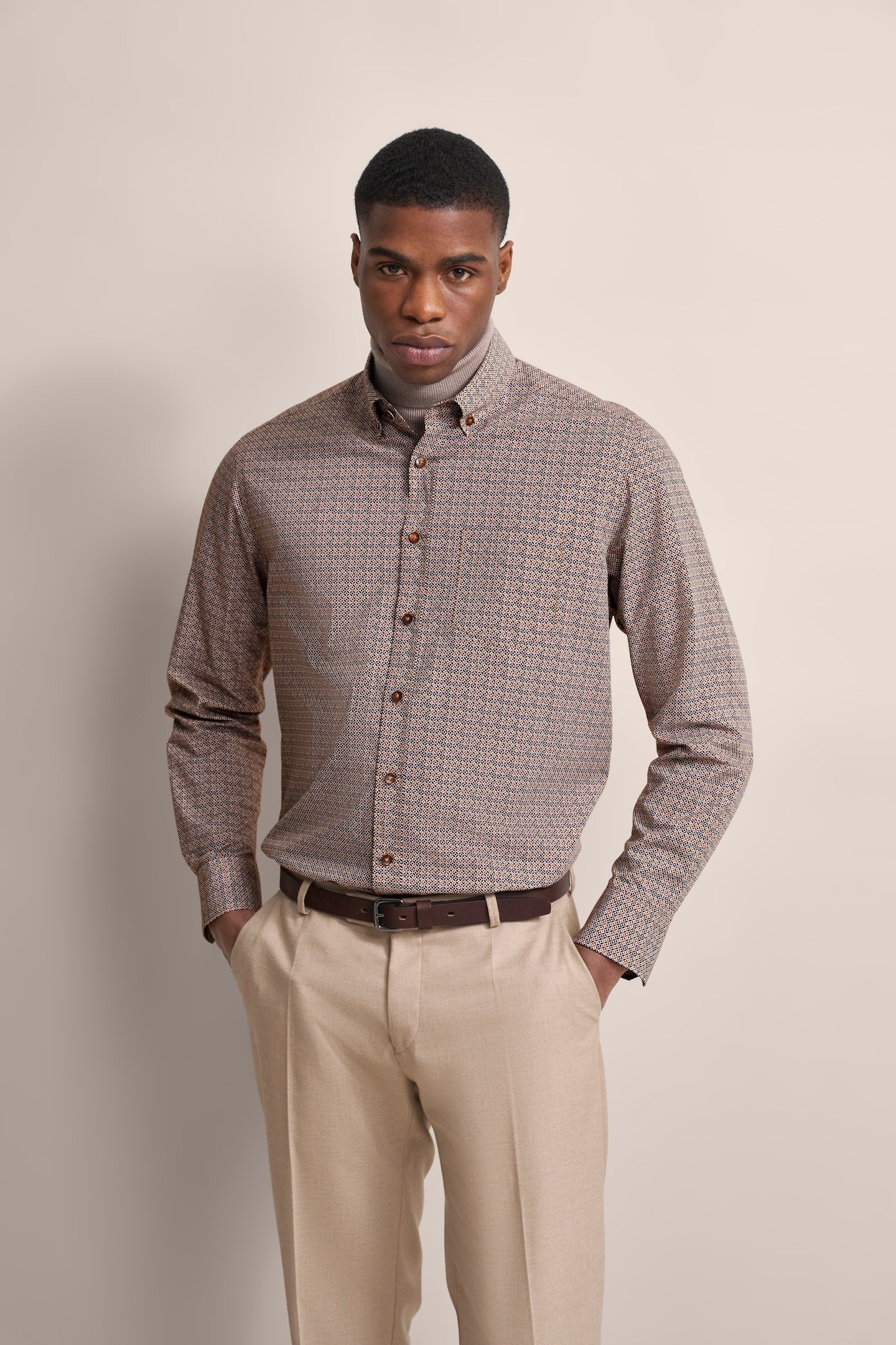 Bugatti Herren Hemd mit moderner Passform