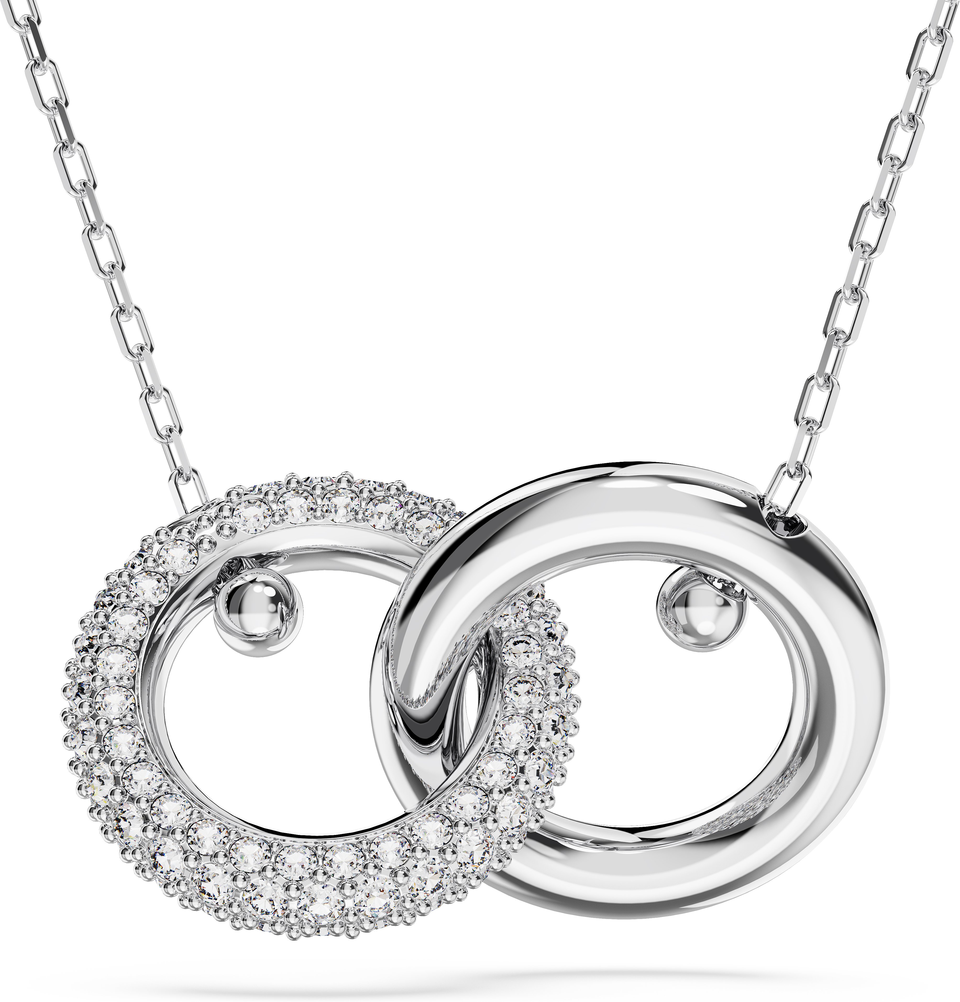 Thumbnail - Swarovski 'Dextera' Damen-Halskette aus Metall - Silber 5670251