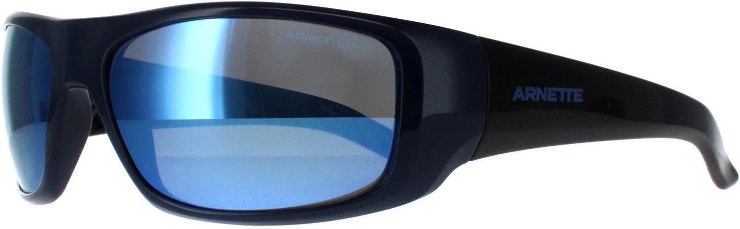 Arnette Rectangle Herren dunkelblau dunkelgrau Spiegel Wasser polarisiert Hot Shot AN4182