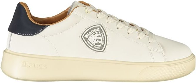 Blauer Weißer Polyester Herren Sneaker