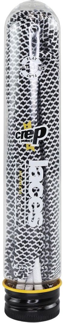 Crep Protect The Ultimate Flache Schnürsenkel in Weiß/Schwarz