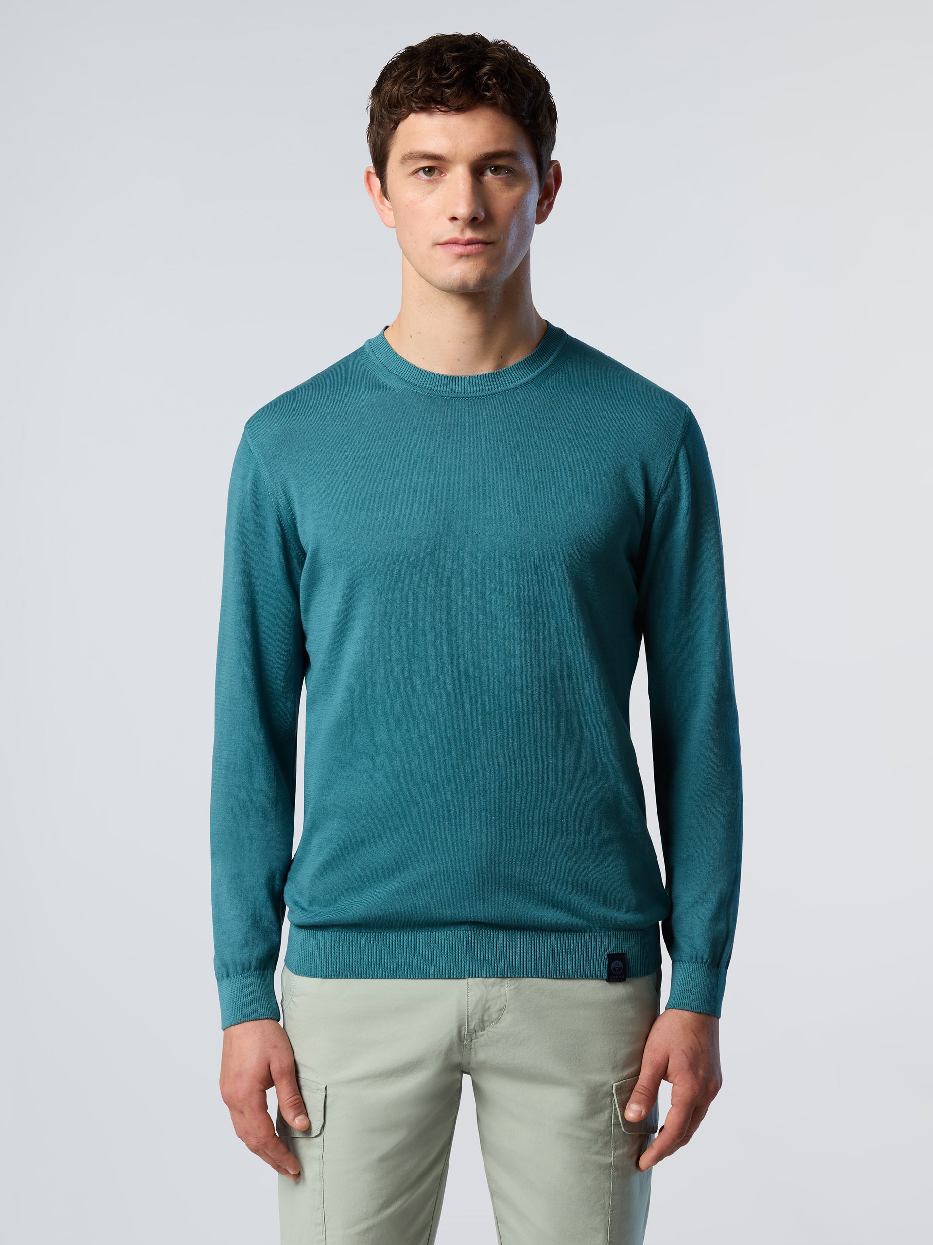 North Sails Pullover Rundhalsausschnitt mit Logo-Etikett