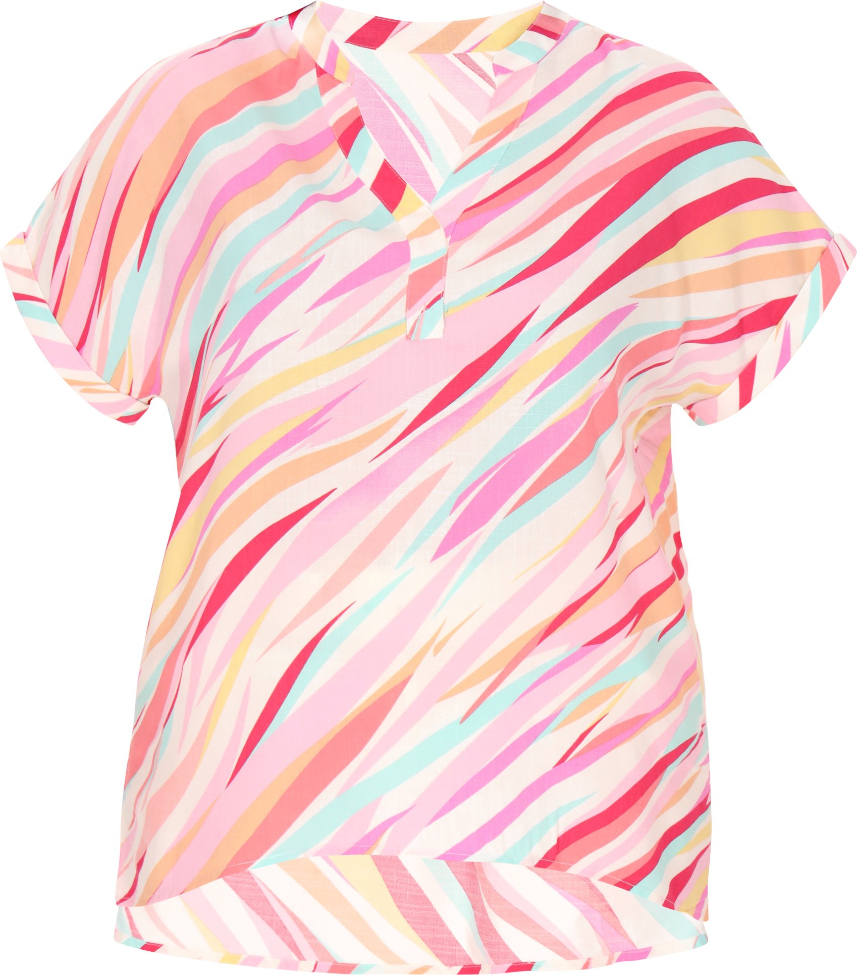 usha T-Shirt in Übergröße Frauen Mehrfarbig Rosa