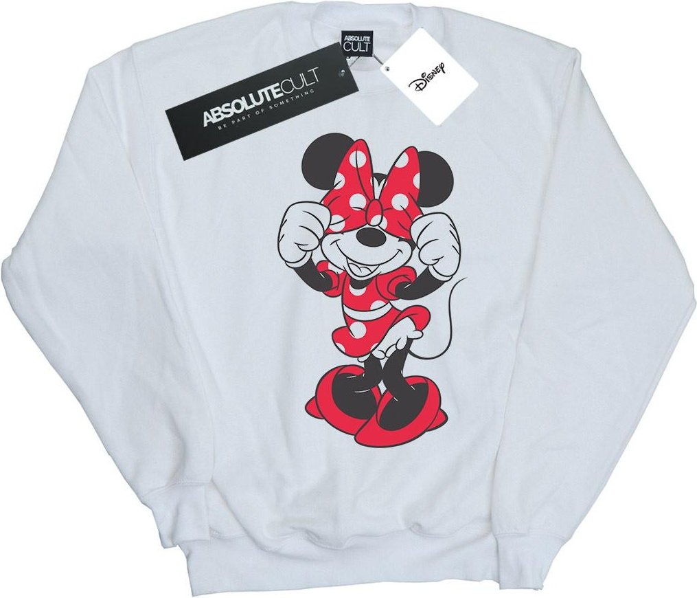 Disney - "Minnie Mouse Bow Eyes" Sweatshirt für Mädchen (Weiß)