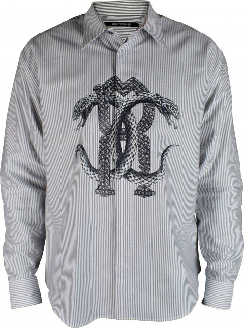 Roberto Cavalli Hemd Blau