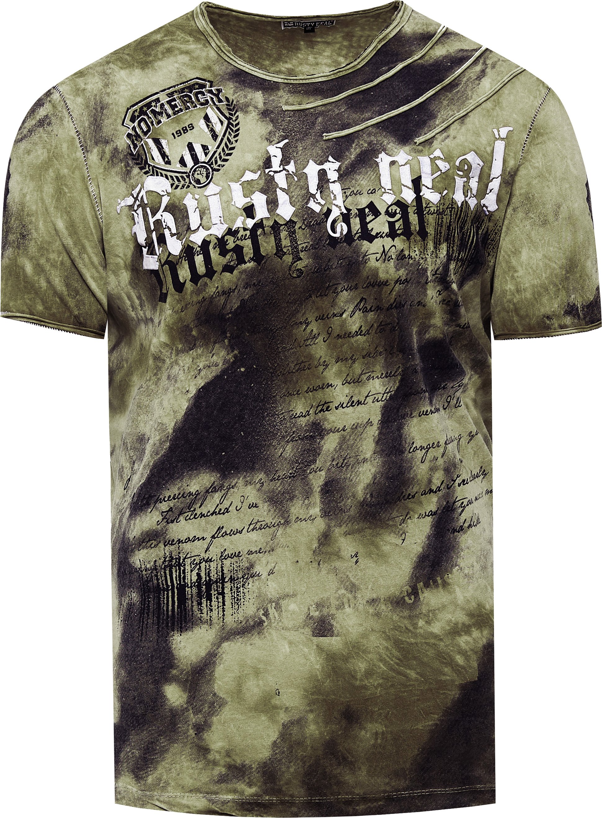 Thumbnail - Color Tie Dye Batik T-Shirt mit Logo-Print