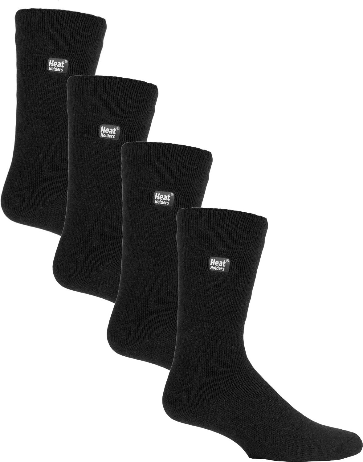 Heat Holders Ultra Lite - 4 Paar Multipack Mens Thermal Socks | Ultra Thin Warm Socks for Dress Socks in Winter - Black