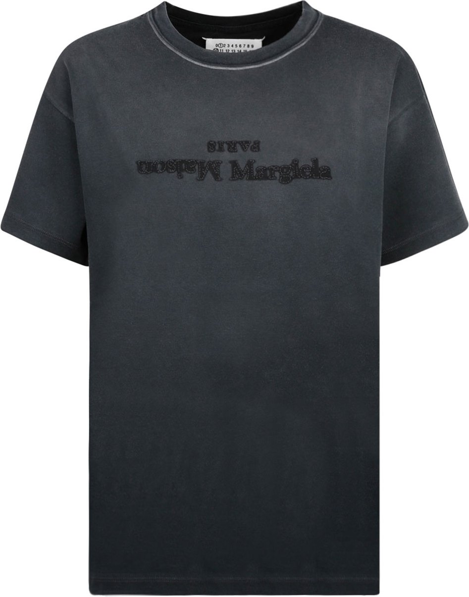 Maison Margiela umgekehrtes Logo Baumwoll-T-Shirt