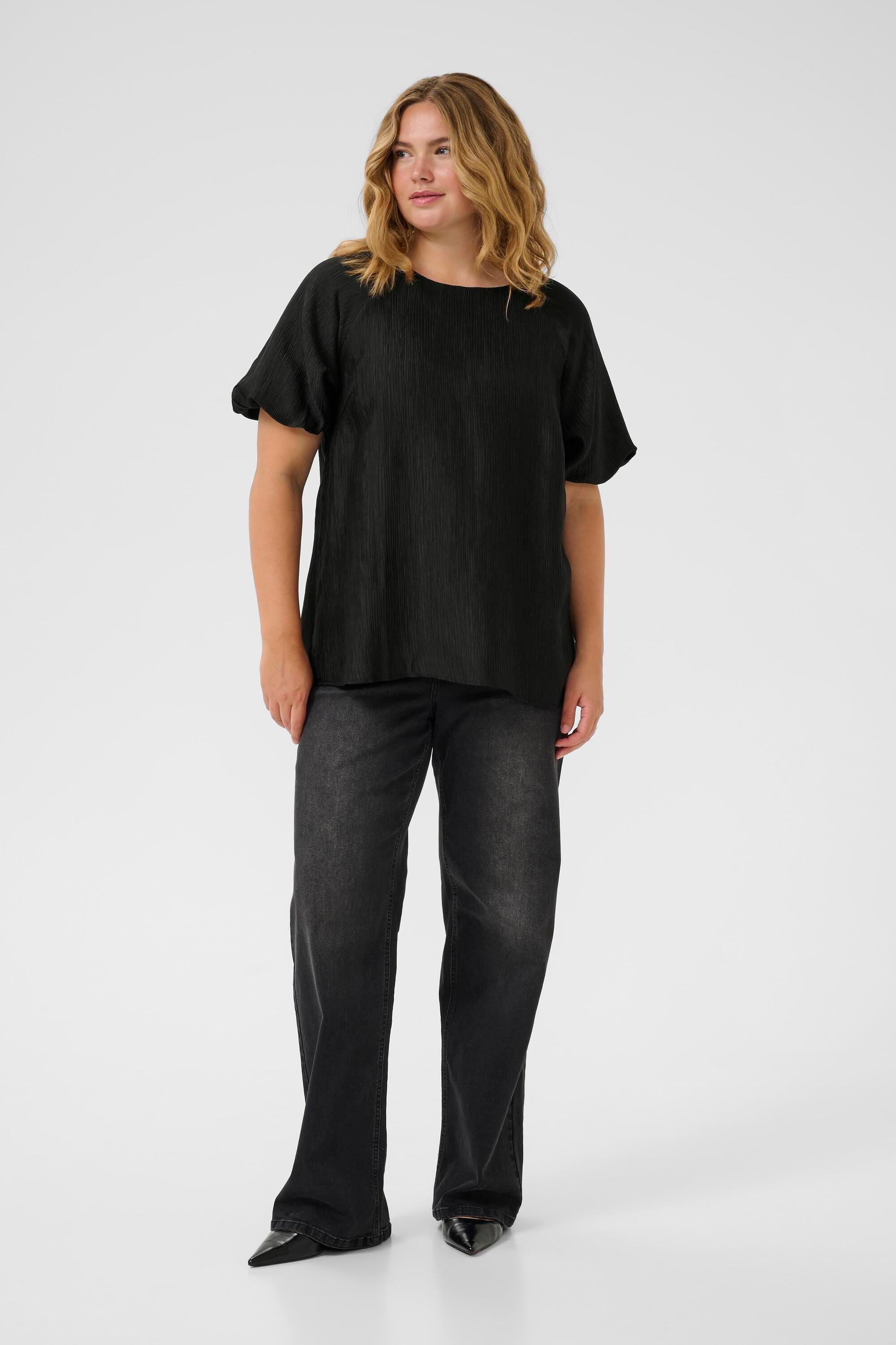 Kurzarm-Bluse KCgirla Regular fit black