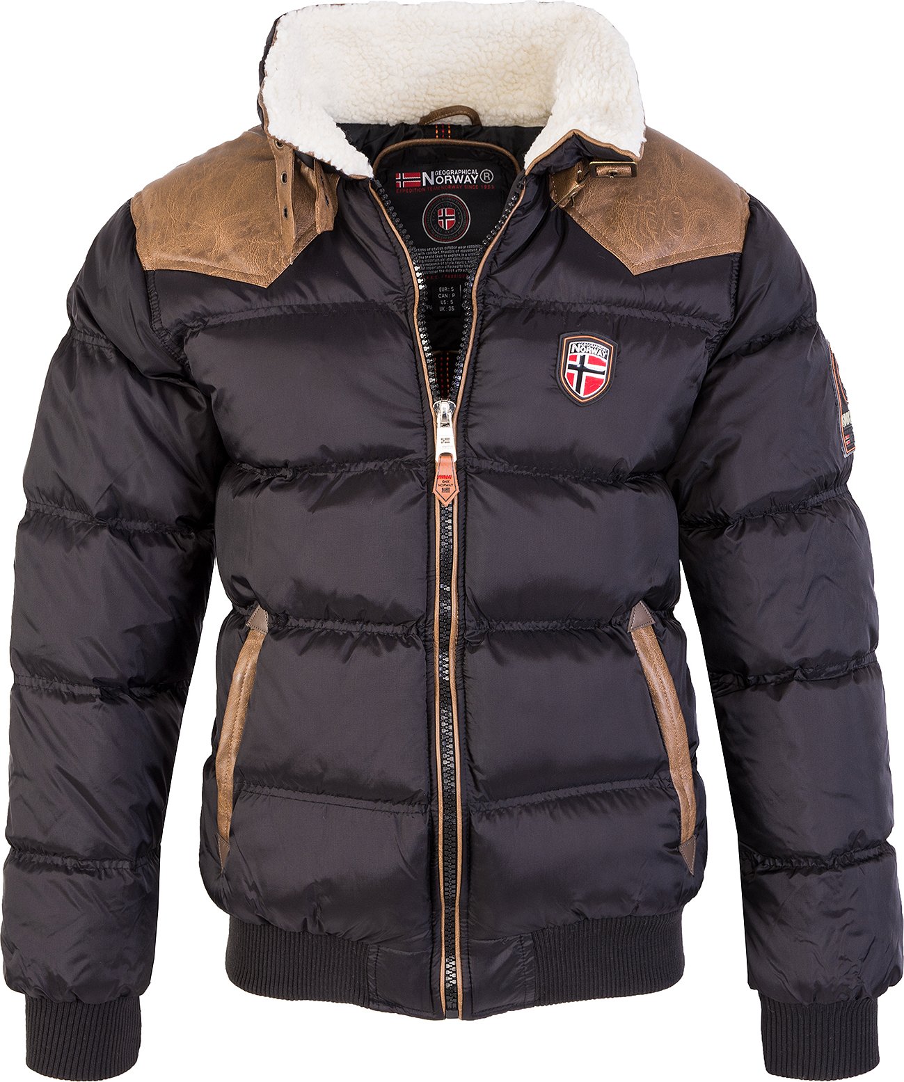 Geographical Norway Winterjacke Schwarz