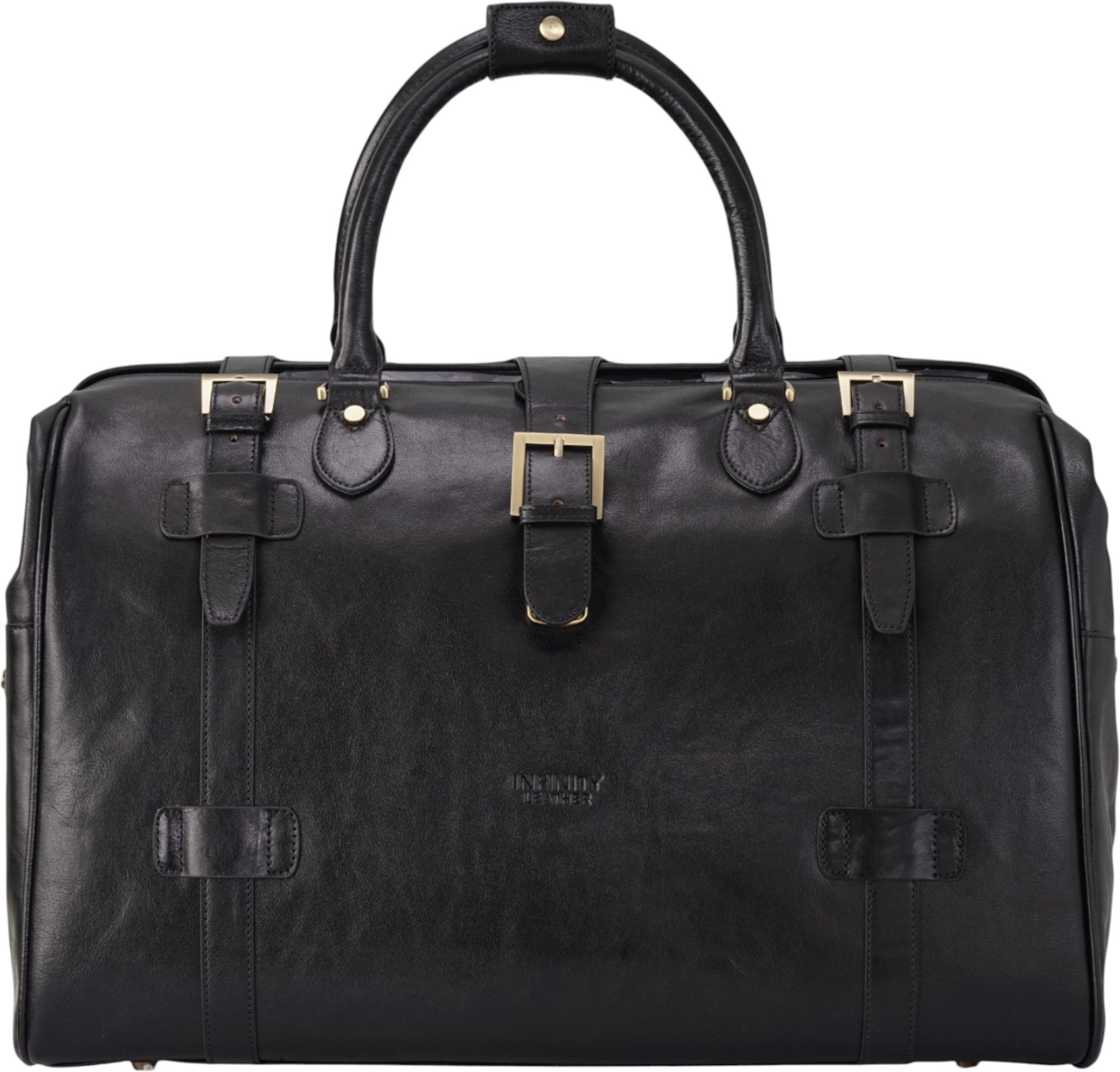 Reisetasche aus echtem Leder, schwarz, Vintage-Stil, für Reisen und Sport – Windsor