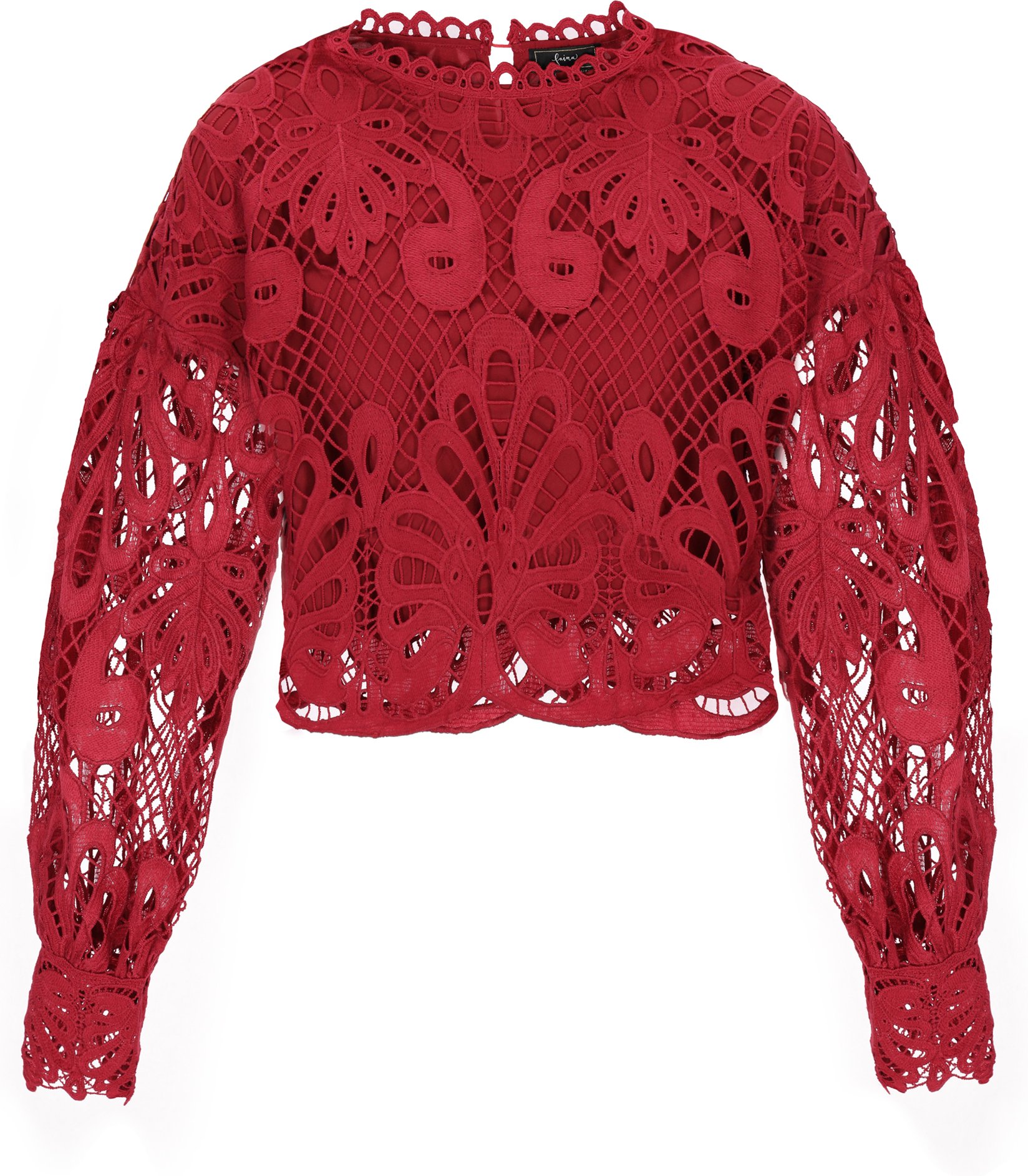 Faina Bluse Frauen Weinrot