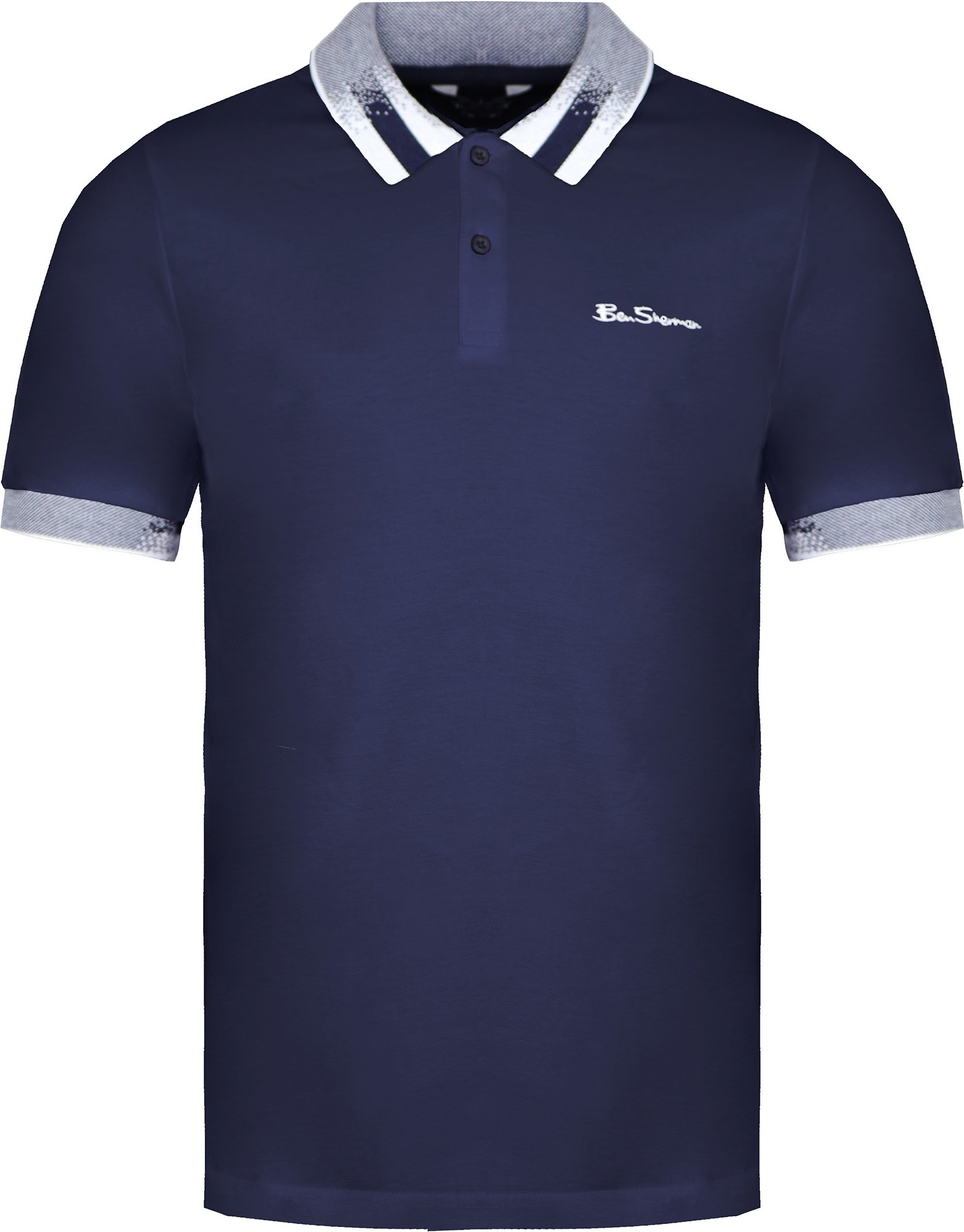 Ben Sherman Collar Interesse Herren Navy Polo Shirt