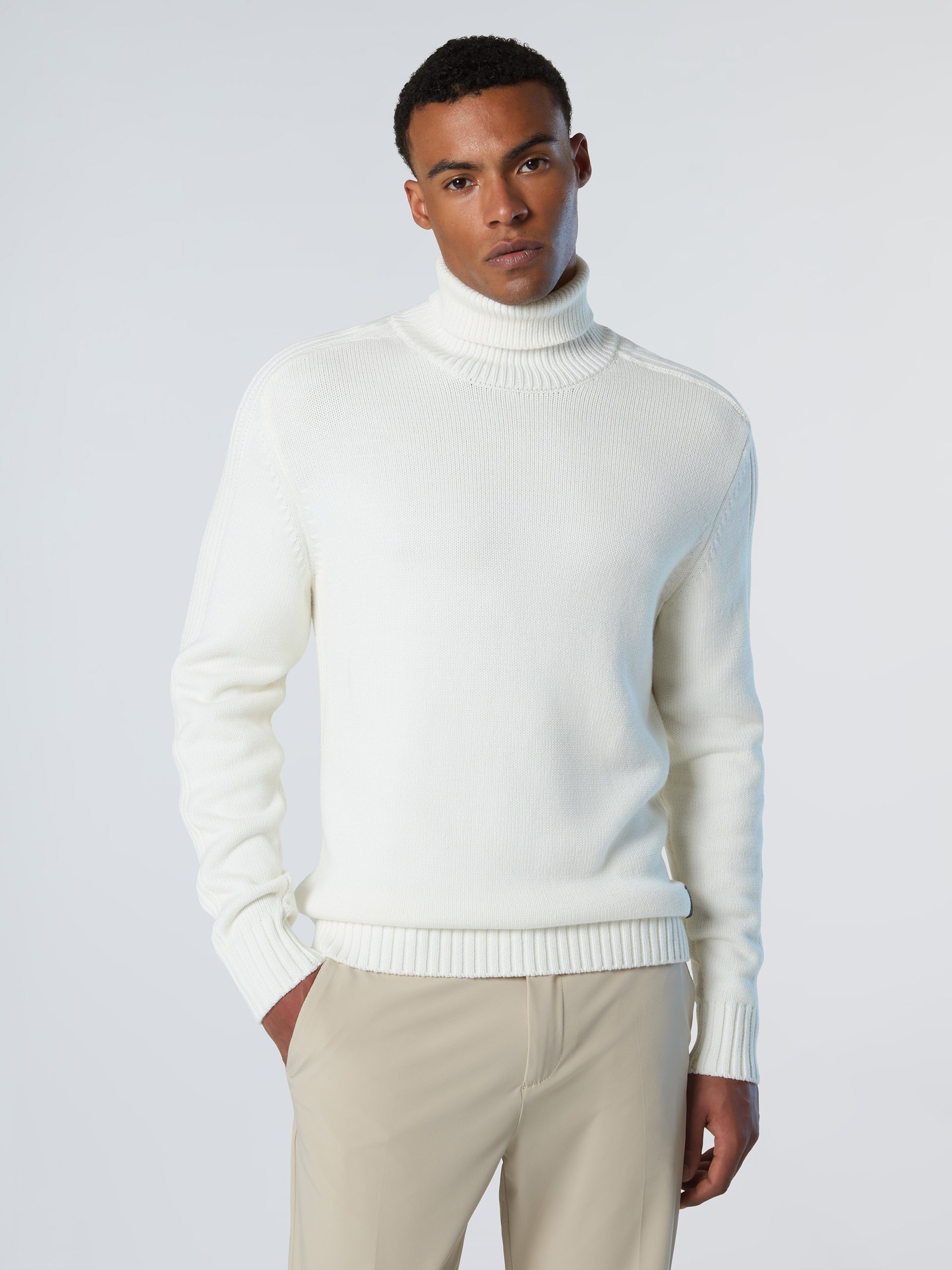 North Sails Pullover Rollkragen mit Rippbündchen