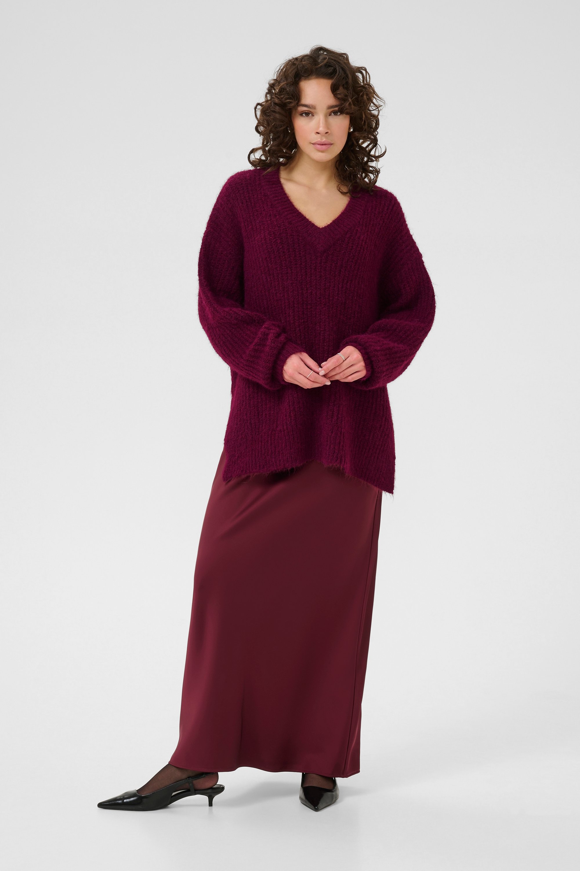 Strickpullover KAane Oversize fit bordo