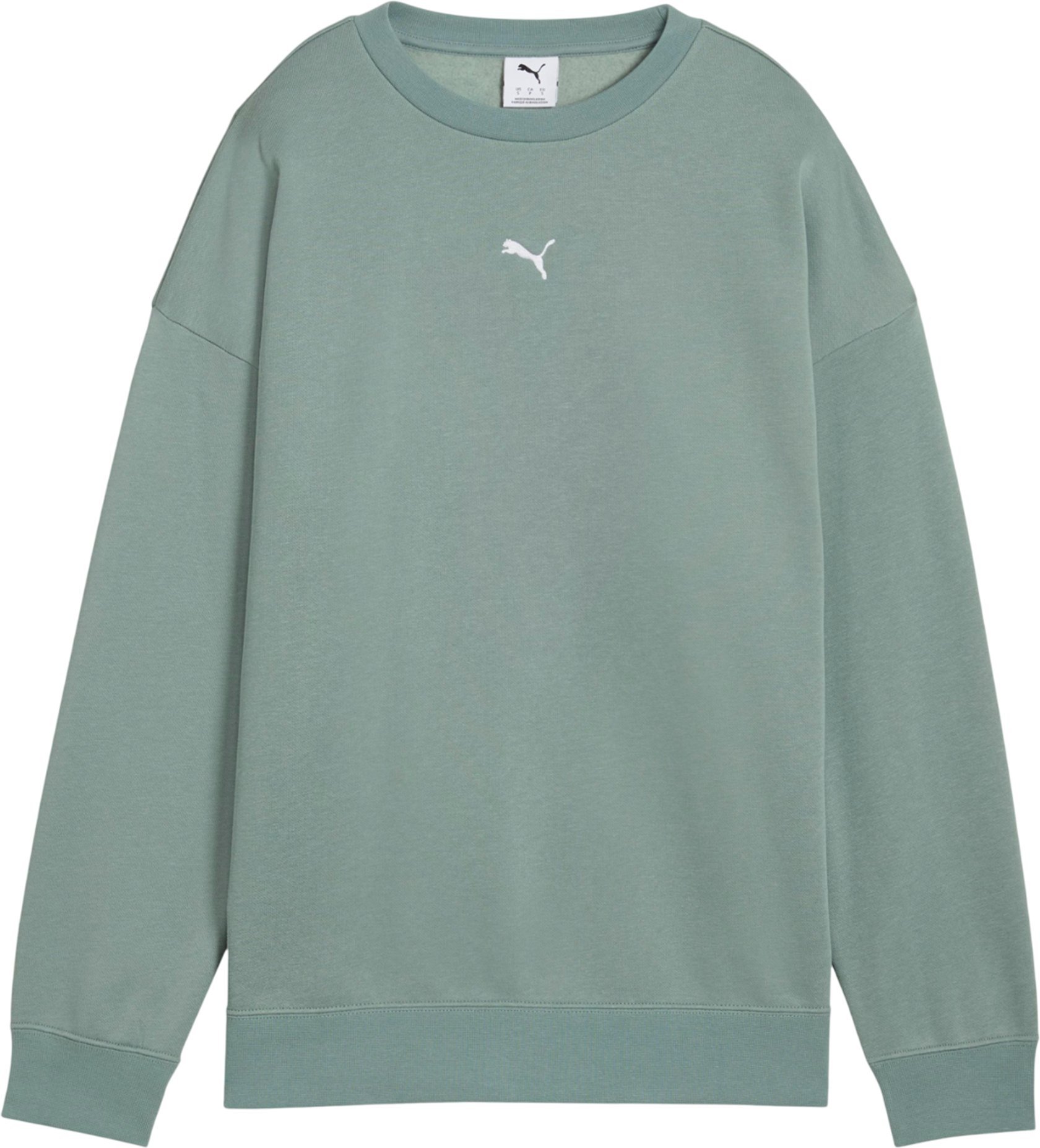 Puma - Sweatshirt für Herren, Rundhalsausschnitt, Übergroß (Grün)
