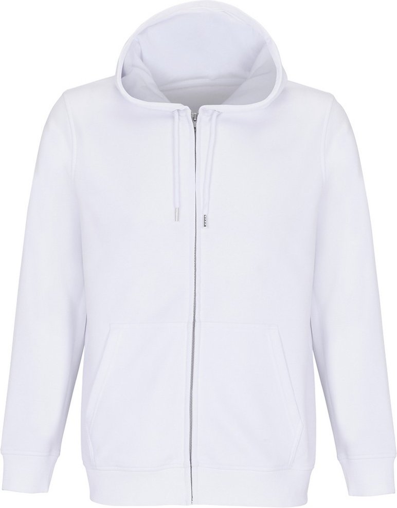 SOLS - "Calipso" Hoodie mit durchgehendem Reißverschluss für Herren/Damen Unisex (Weiß)