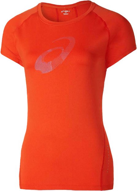 Asics Motion Dry Womens Orange Top