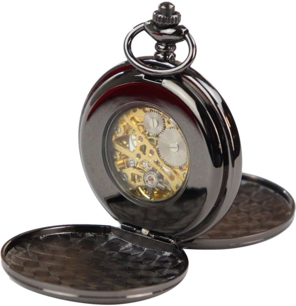 Klassische mechanische Taschenuhr Peaky Blinders Vintage Skelett Automatik