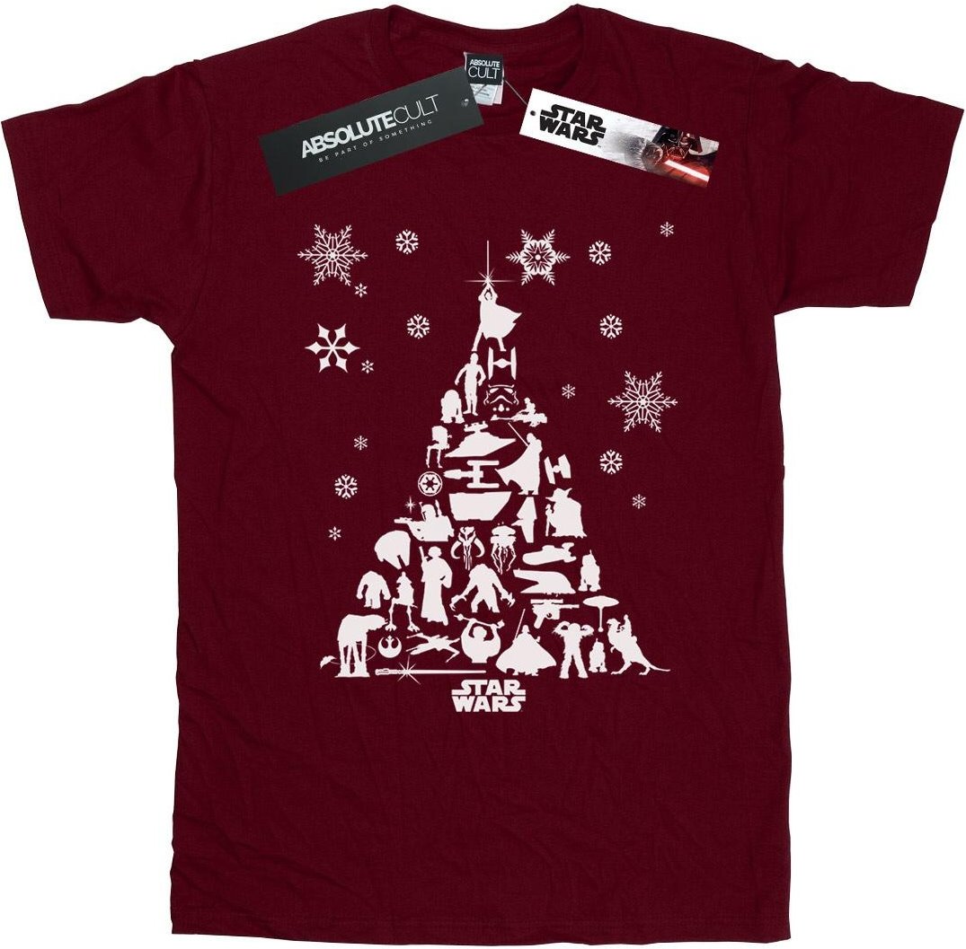 Star Wars - T-Shirt für Herren (Burgunderrot)