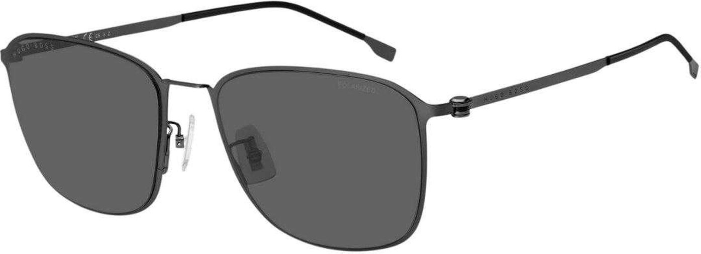 Hugo Boss - "BOSS1405FSK 0R80 M9" Polarisiert-Sonnenbrille für Herren (Dunkles Ruthenium/Grau)