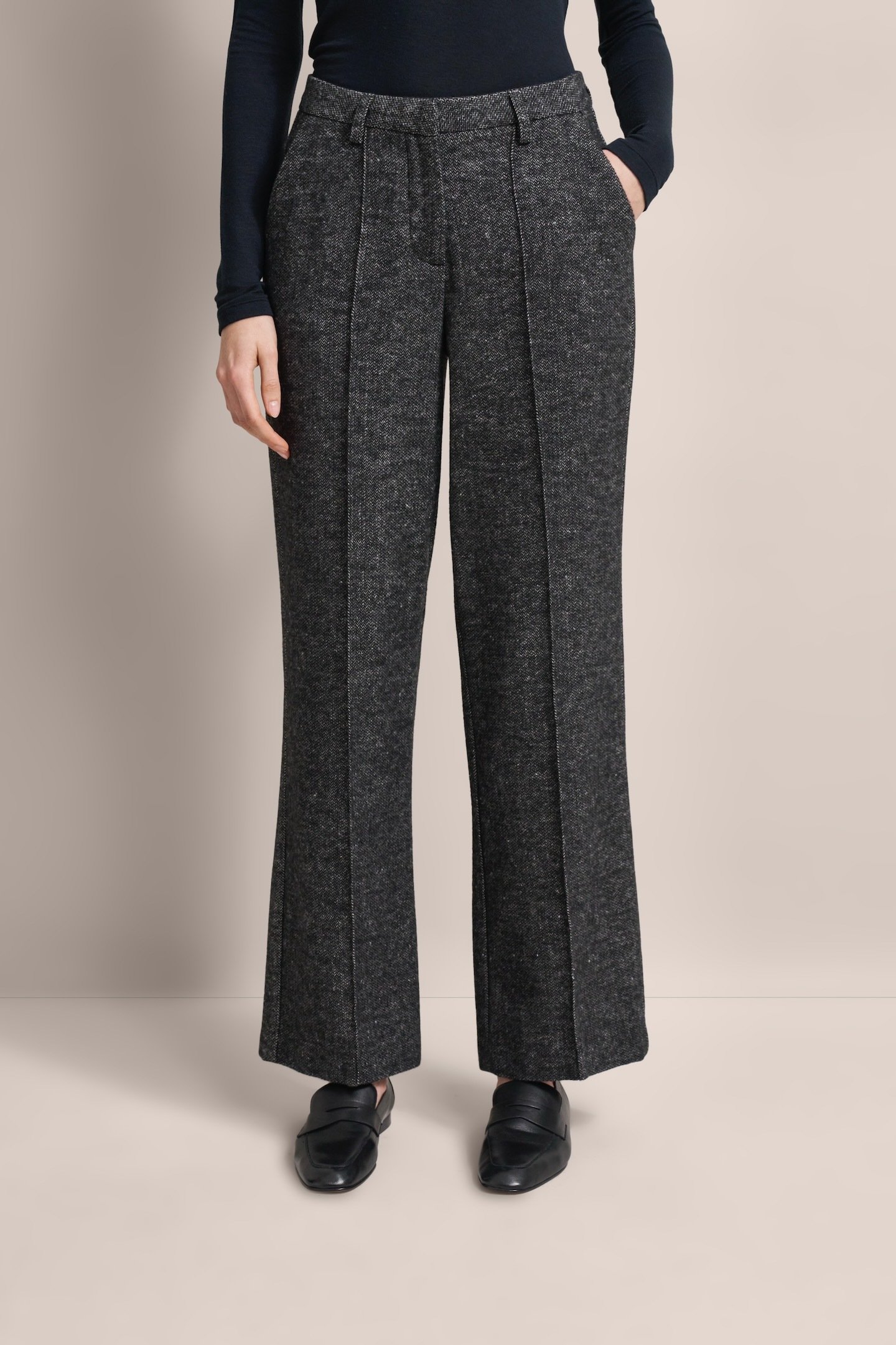 Bugatti Damen Hose mit Woll-Struktur