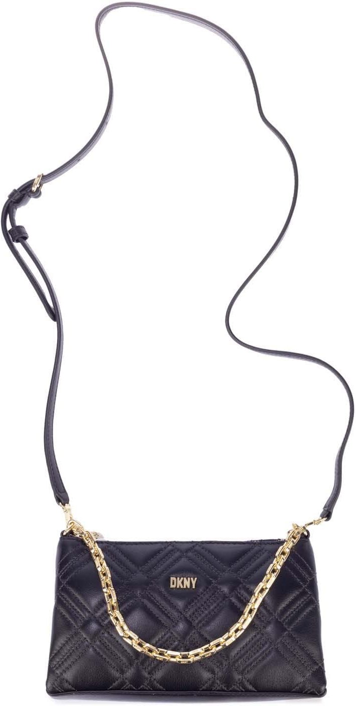 DKNY - "Evon Tz" Umhängetasche für Damen (Schwarz/Gold)