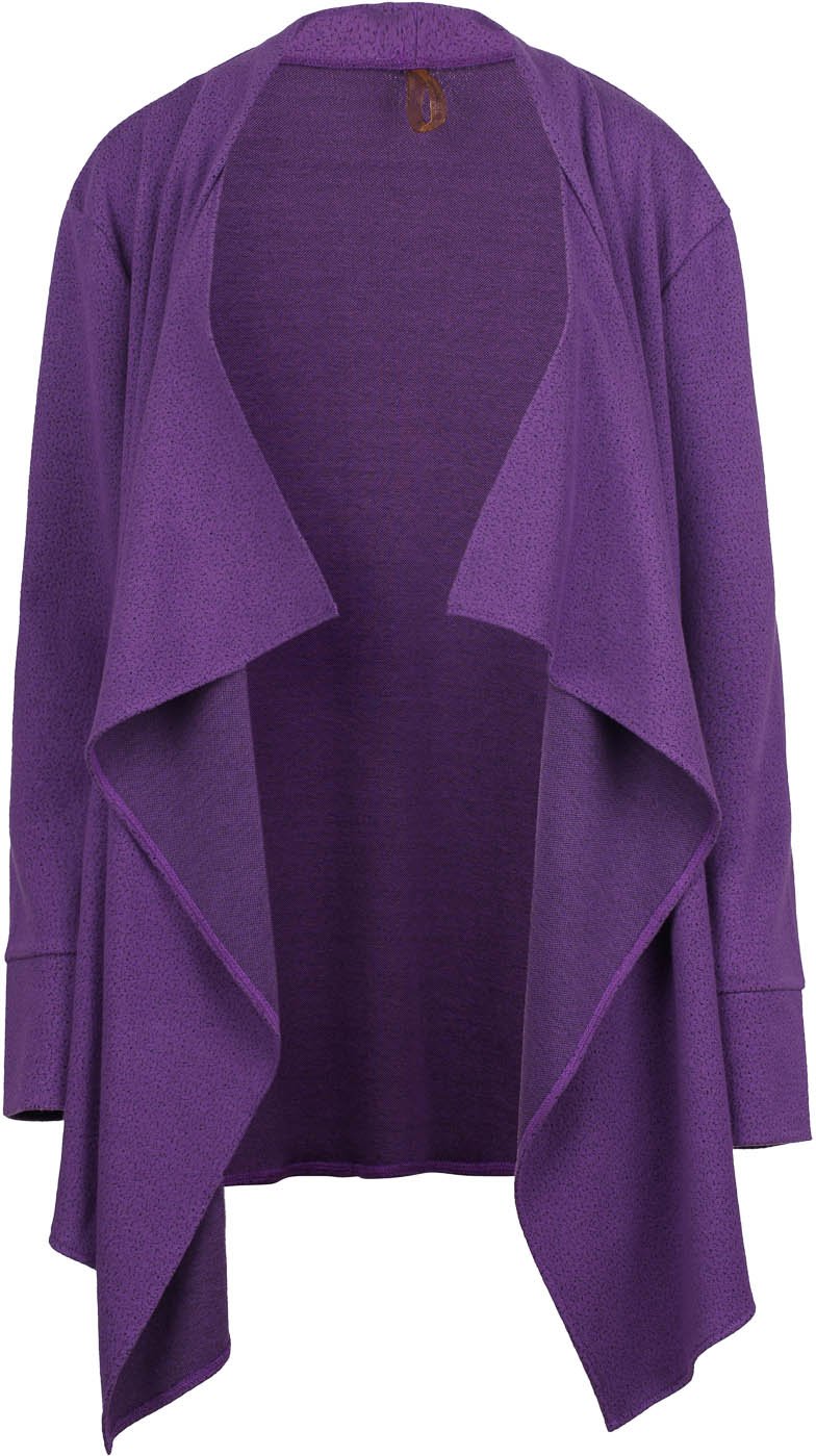 Langer Cardigan mit offener Vorderseite aus Strick