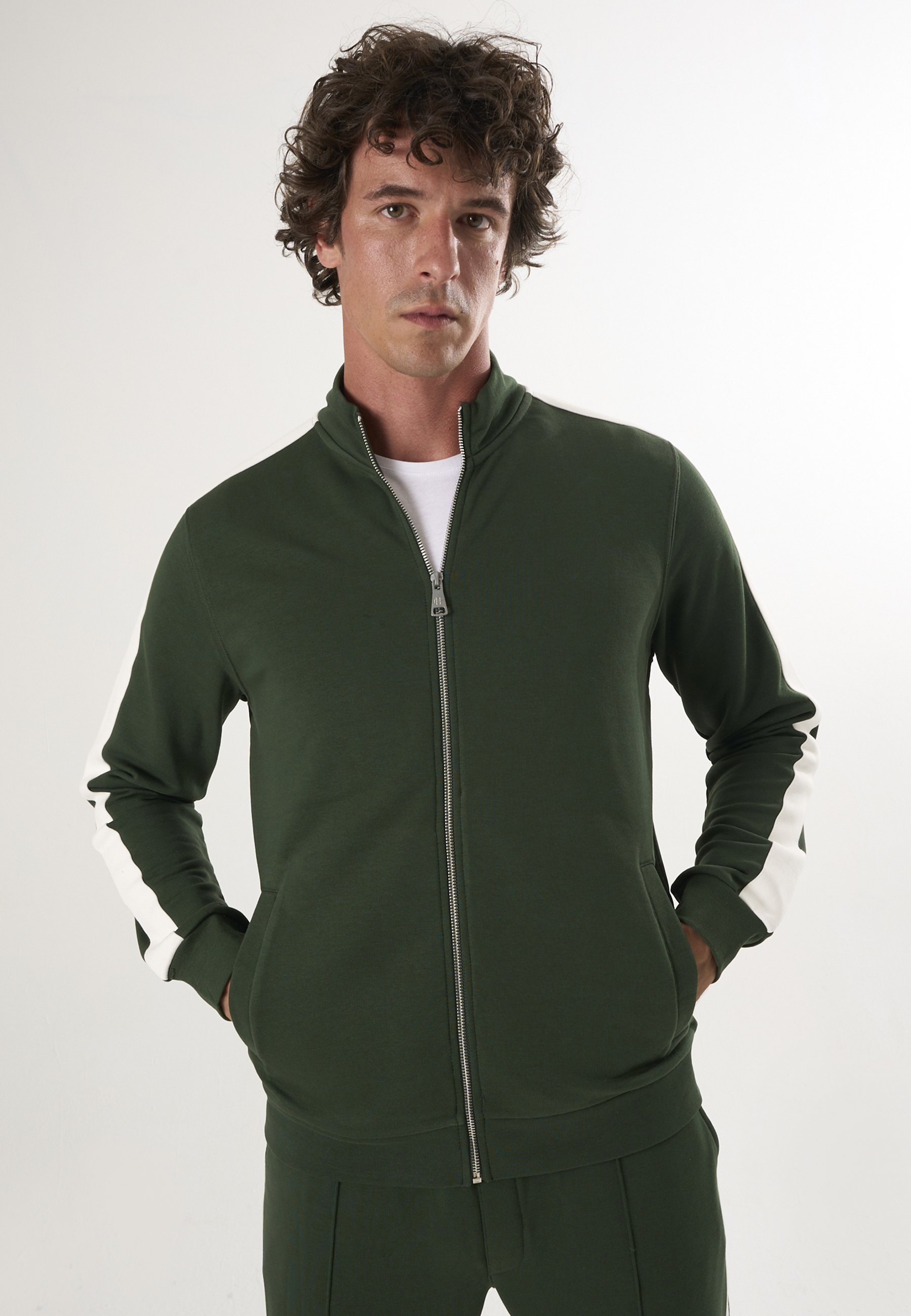 Sweatshirt Zip Sweatshirt Stehkragen