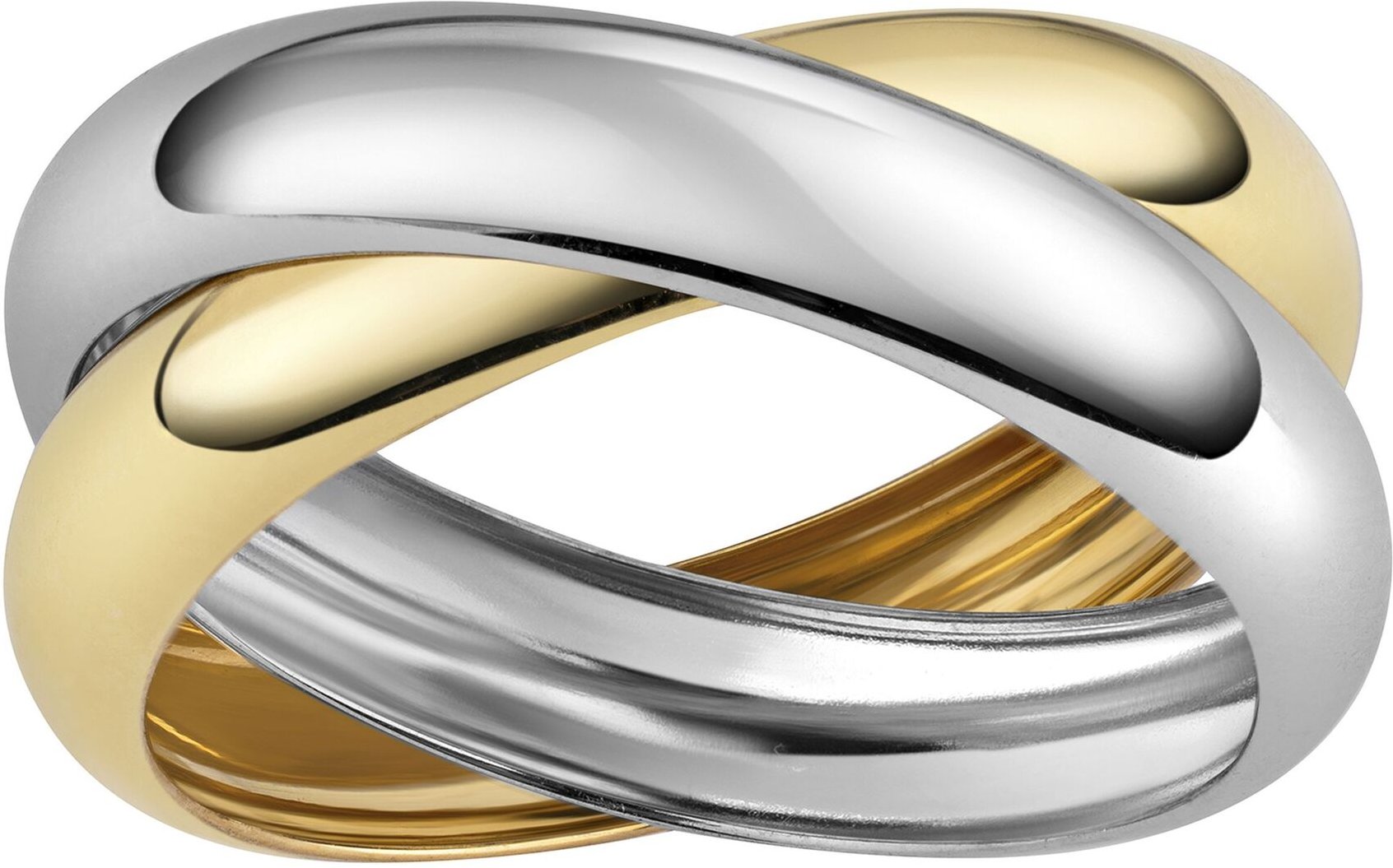 Fascination by Ellen K. Ring 585/- Gelbgold bicolor 2-reihig