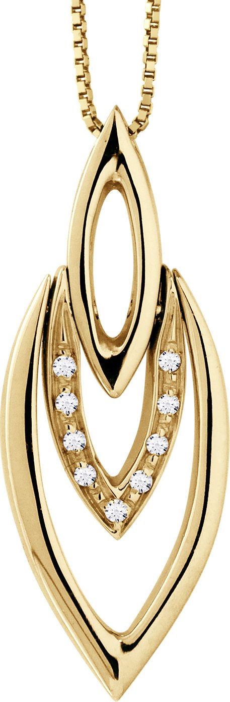 DIADEMA - Halskette mit Diamanten - Gelbgold