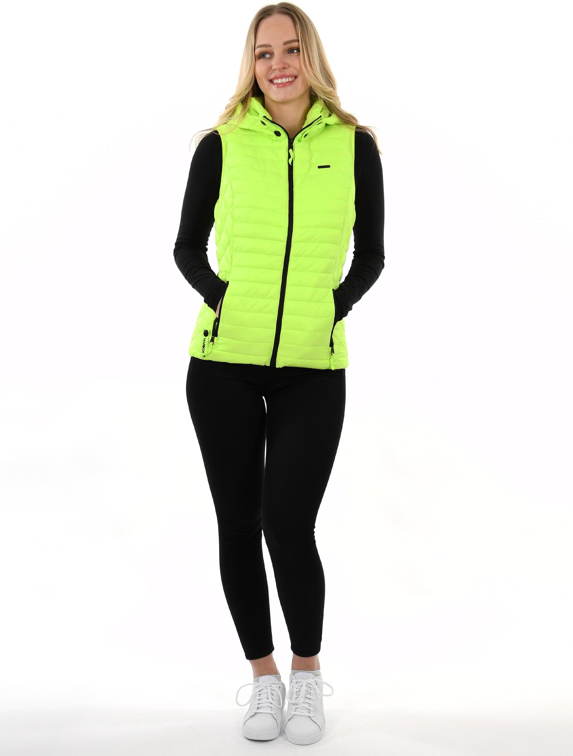 Marikoo Damen Steppweste – Hasenpfote, leicht mit abnehmbarer Kapuze