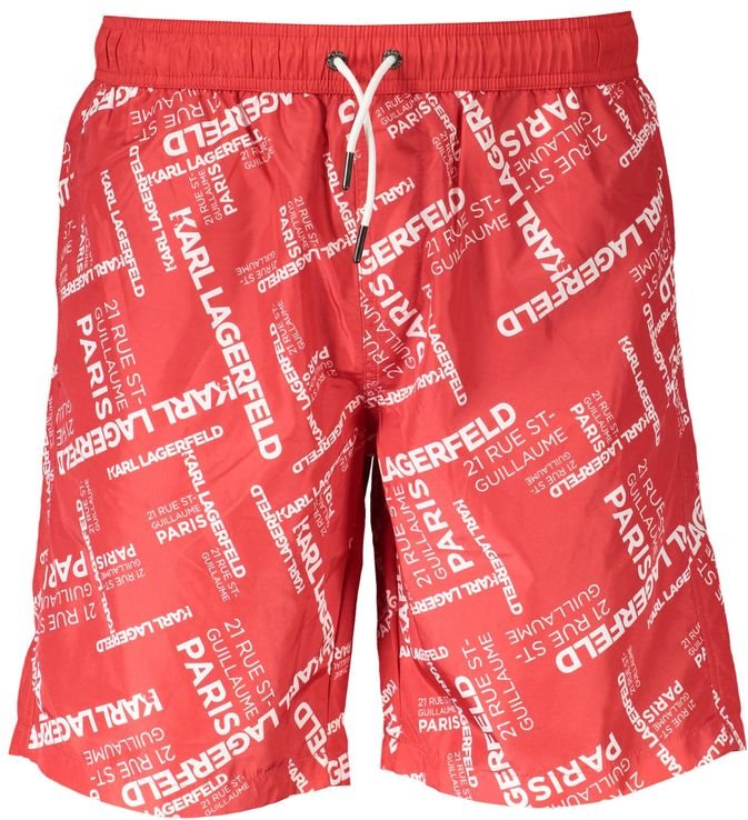 Karl Lagerfeld Rote Polyester Herren Bademode