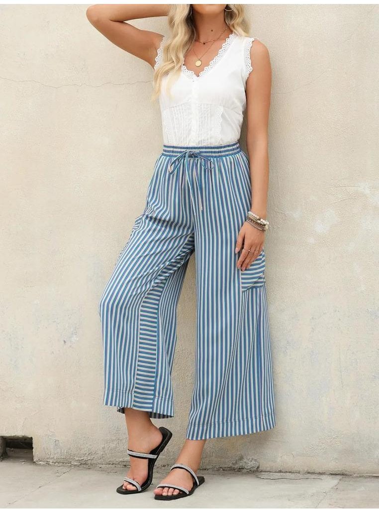 Thumbnail - Damen Kontraststreifen Weite Hose
