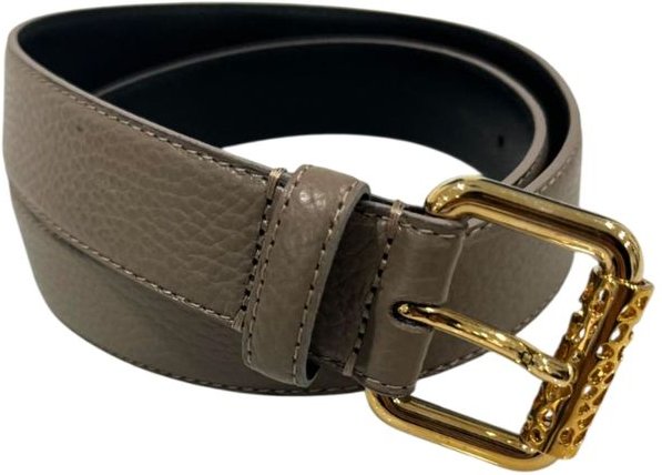 Borbonese Grauer Leder Damen Gürtel