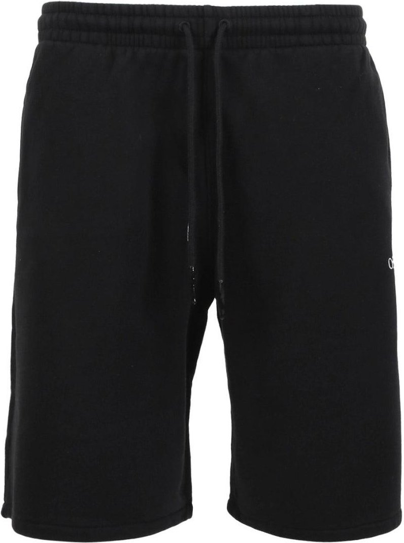 Off-White - "Caravaggio" Sweat-Shorts für Herren/Damen Unisex (Schwarz)