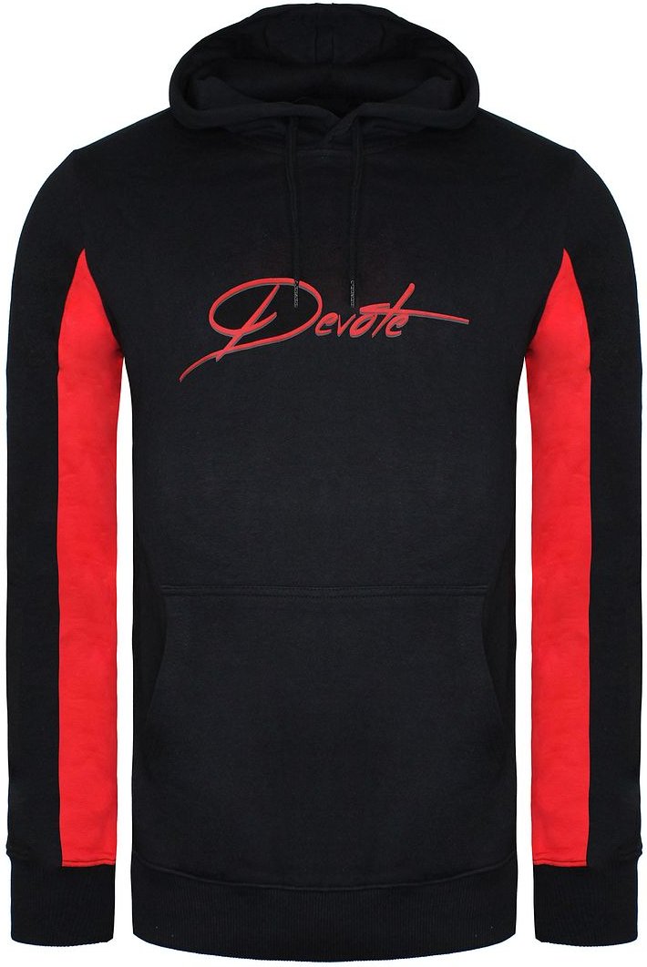 Widmen Sie London Irivin Mens Black/Red Hoodie