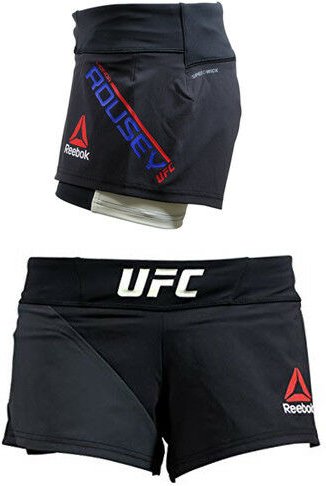Reebok UFC Ronda Rousey Octagon Black Shorts