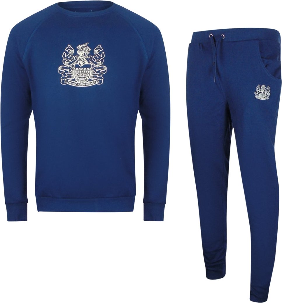 Aquascutum Iconic Crest Trainingsanzug-set Mit Rundhalsausschnitt, Marineblau